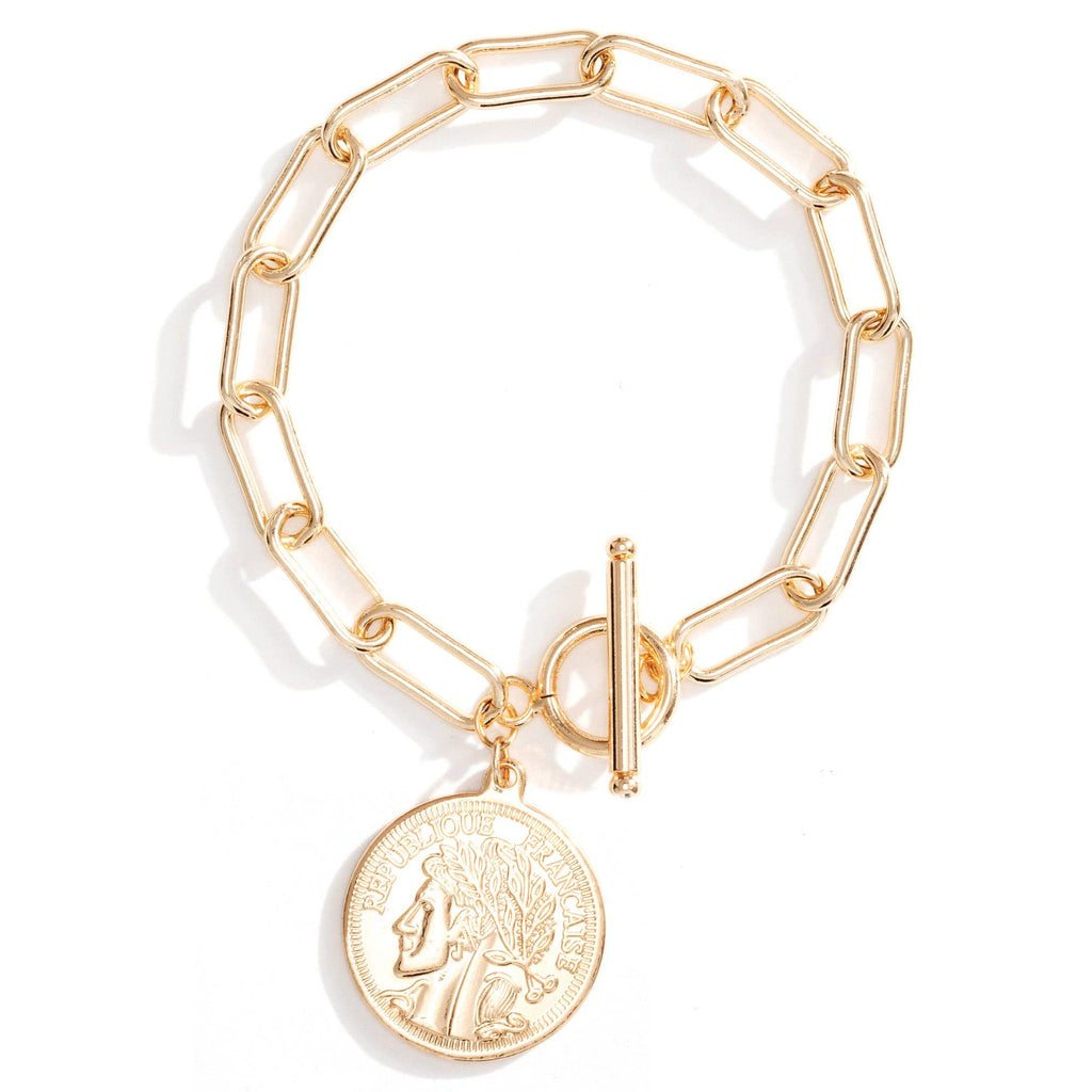 French Coin Bracelet - The Pomegranate Boutique