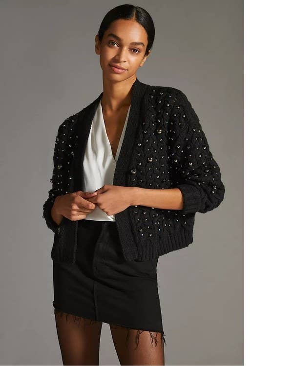 Party Pearl Cardigan - The Pomegranate Boutique