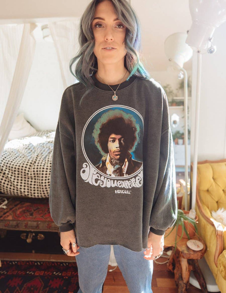 Jimi Hendrix Are You Experienced Sweatshirt - The Pomegranate Boutique