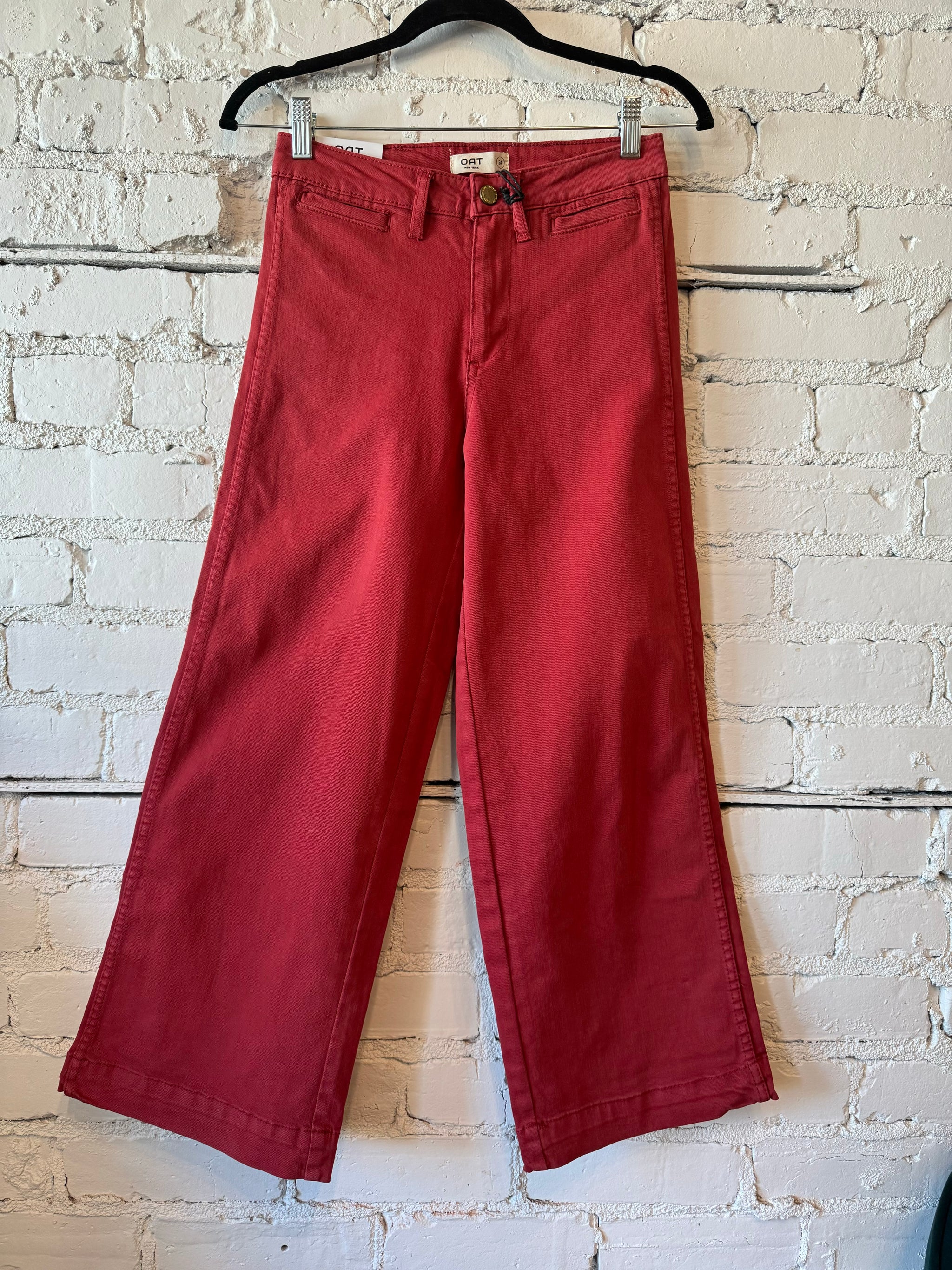 HIGH-RISE WIDE LEG CROP PANT HIGH-RISE WIDE LEG CROP PANT