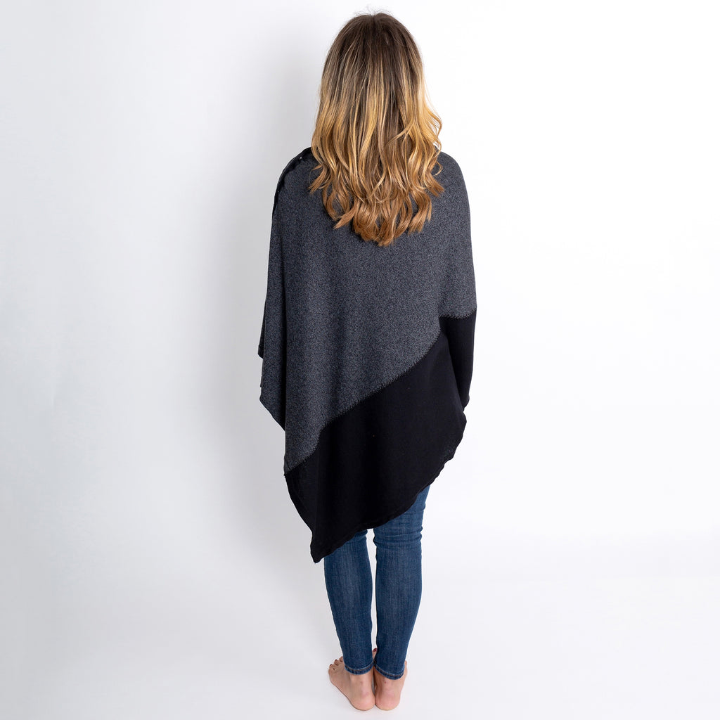 Organic Cotton Travel Poncho - The Pomegranate Boutique