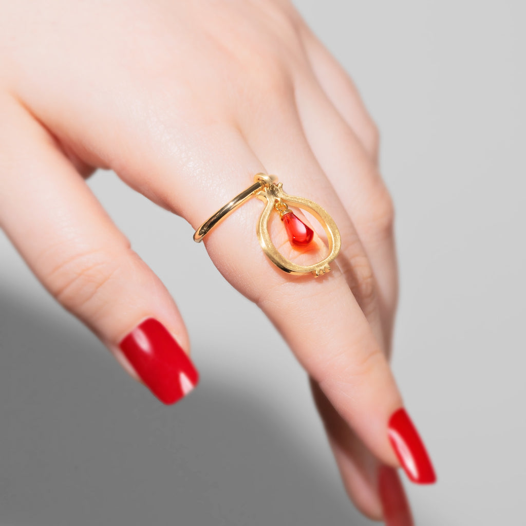 Pomegranate Ring - The Pomegranate Boutique