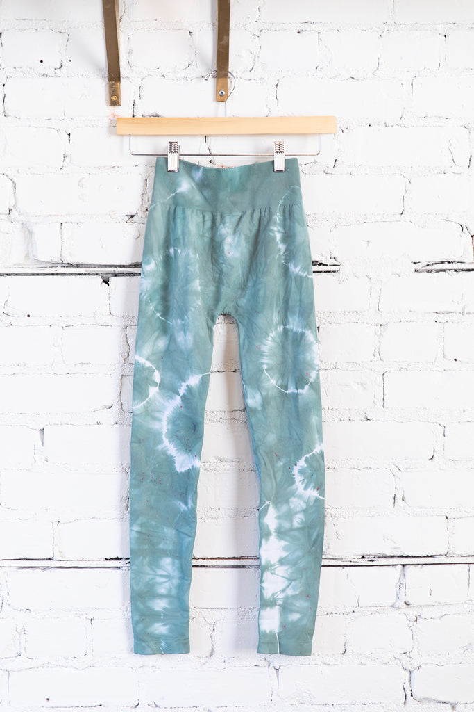Mint Clouds leggings - The Pomegranate Boutique
