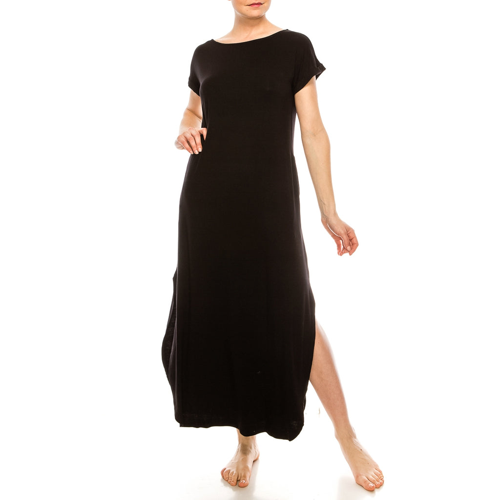 Bamboo Maxi Dress - The Pomegranate Boutique