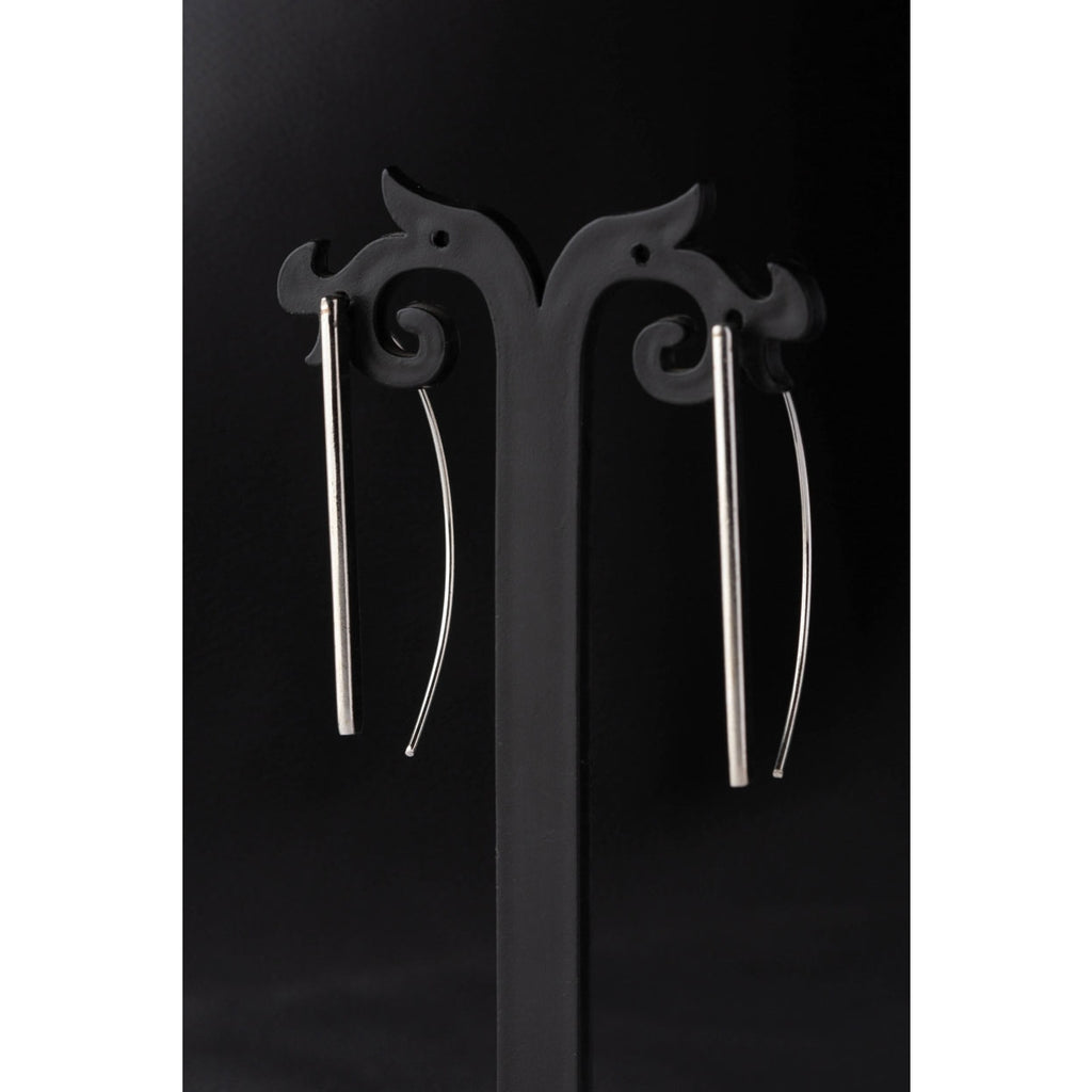 Silver Threader Earrings - The Pomegranate Boutique