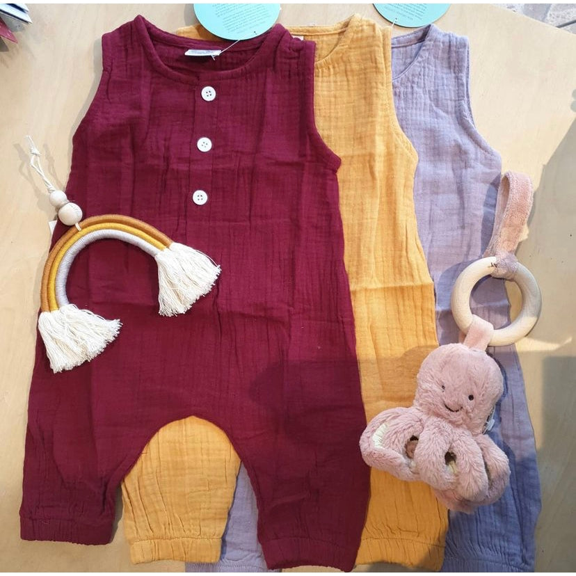 Rustic Organic Romper - The Pomegranate Boutique