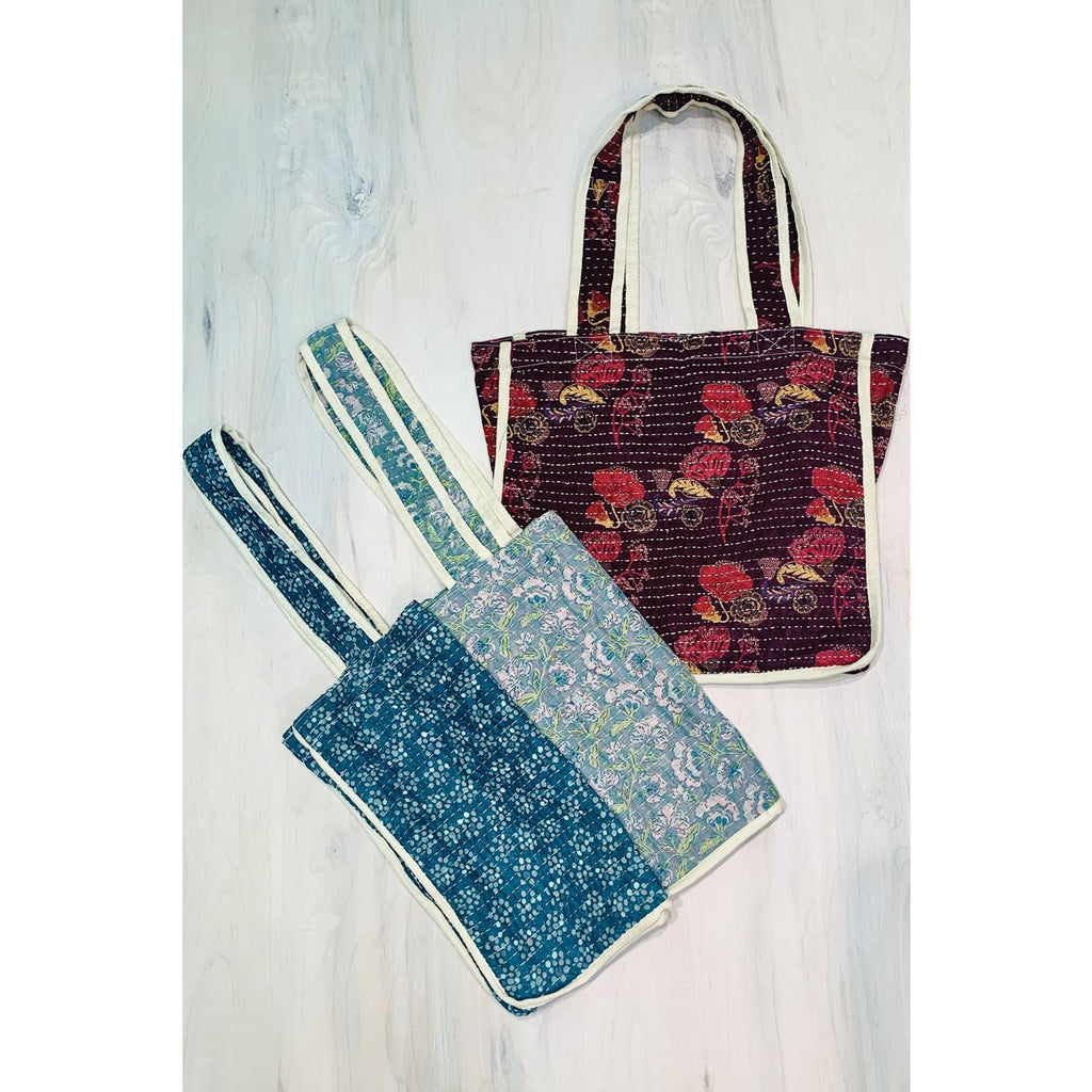 Kantha Market Bag - The Pomegranate Boutique