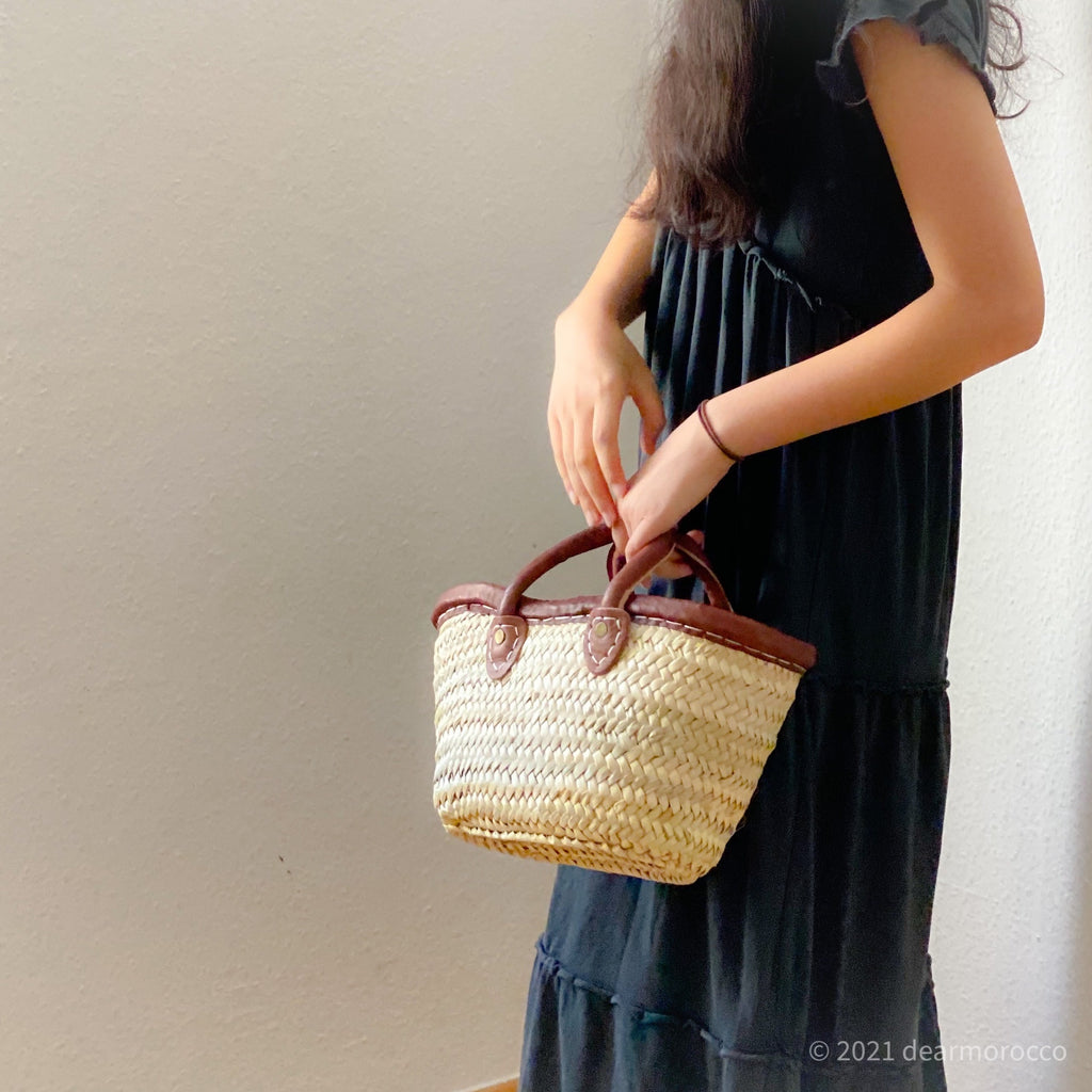 Small Leather Market Bag - The Pomegranate Boutique