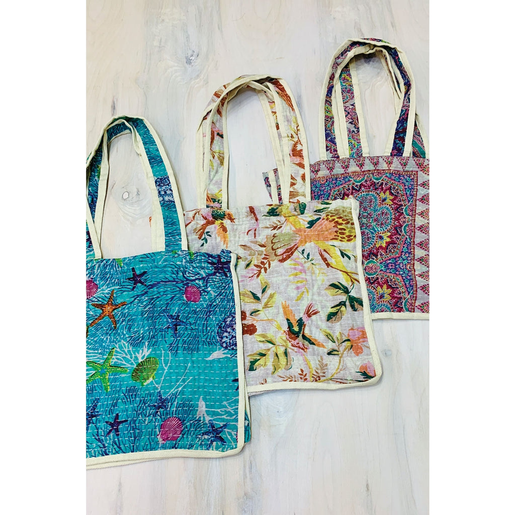 Kantha Market Bag - The Pomegranate Boutique