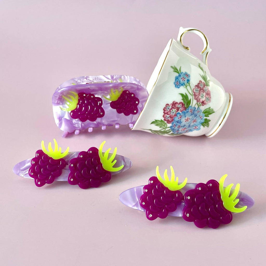 RASPBERRY MEDLEY - Hair Claw - The Pomegranate Boutique