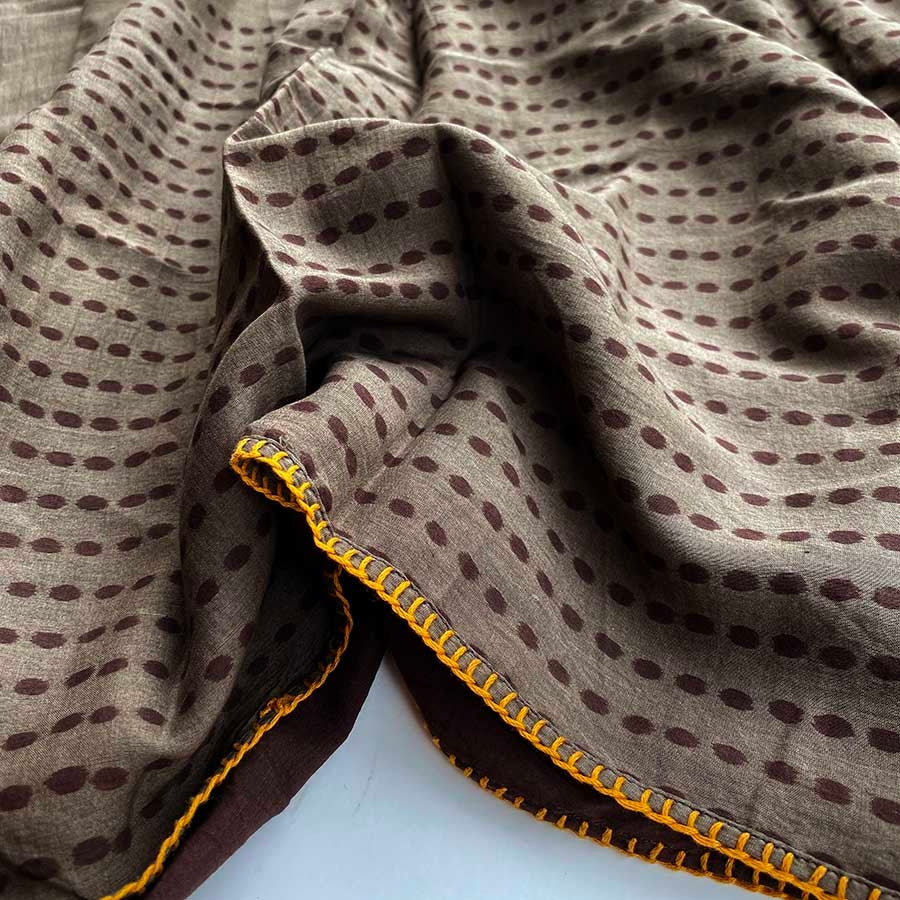 Samsara Block Print Scarf - The Pomegranate Boutique