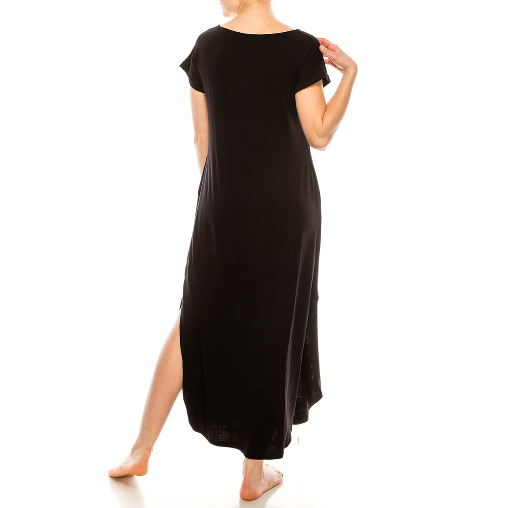 Bamboo Maxi Dress - The Pomegranate Boutique