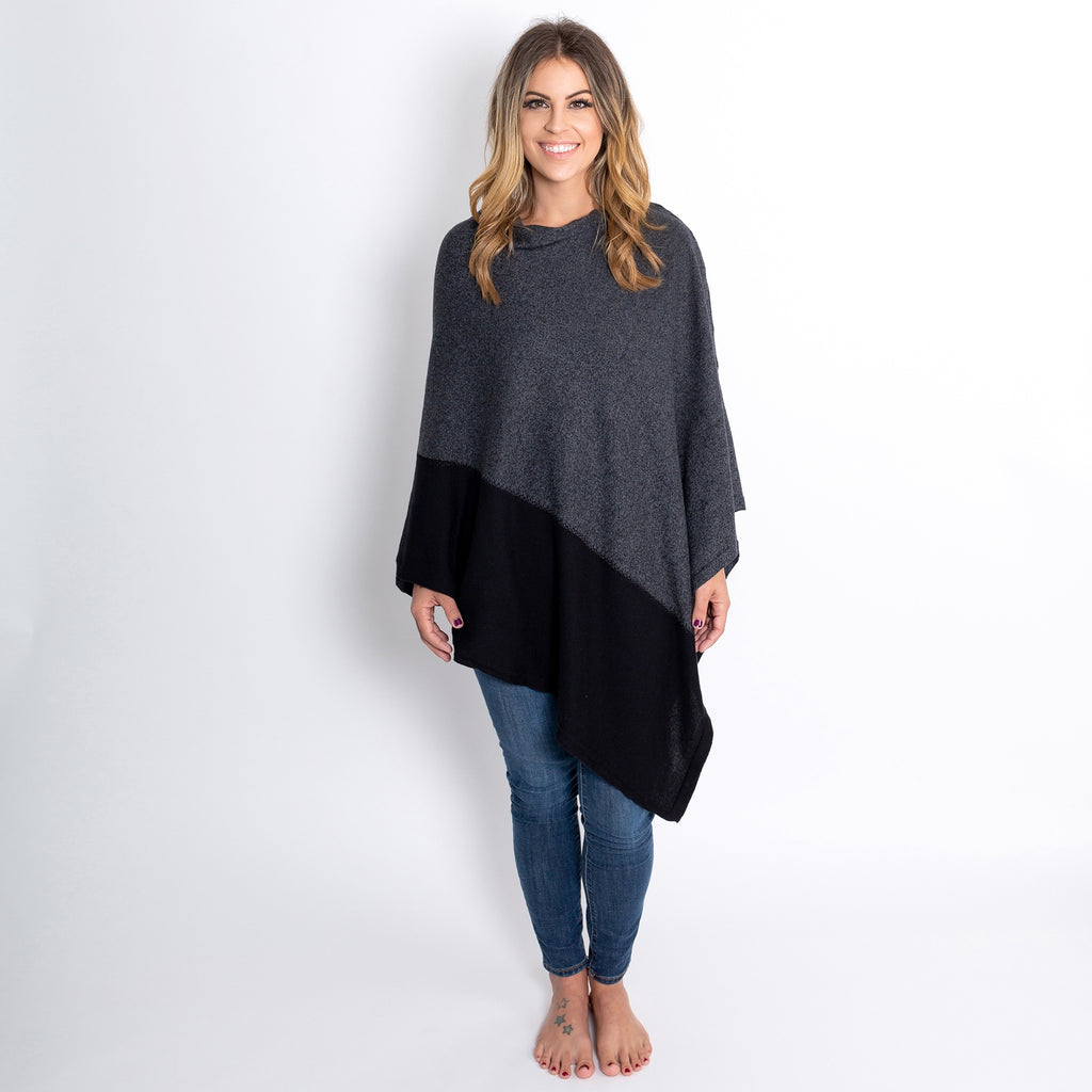 Organic Cotton Travel Poncho - The Pomegranate Boutique