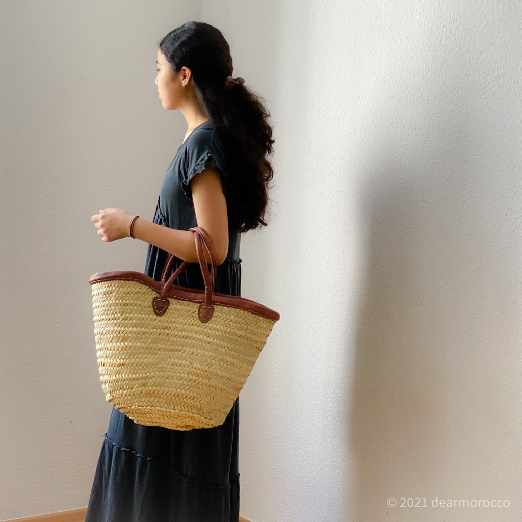 Medium Leather Market Bag - The Pomegranate Boutique