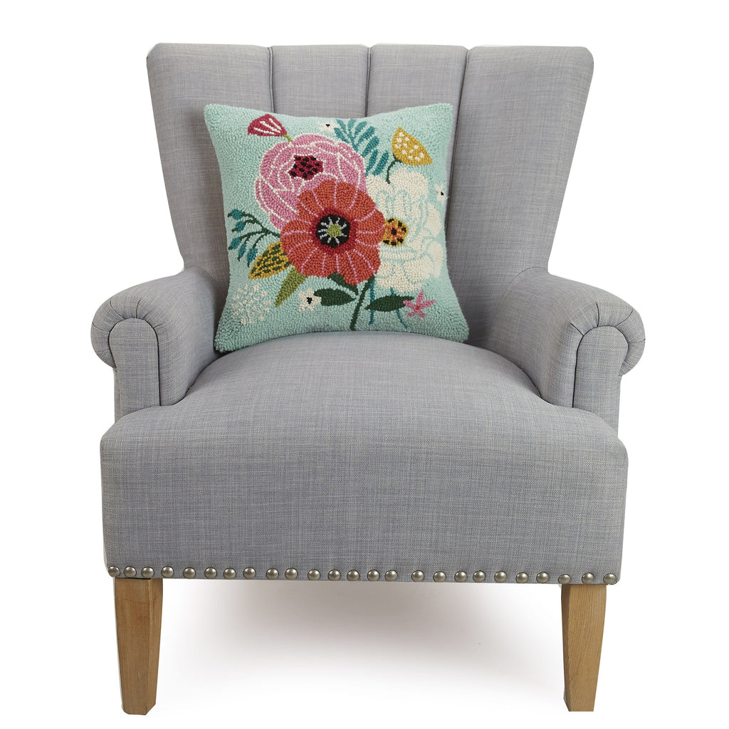 Chic Blooms Pillow - The Pomegranate Boutique