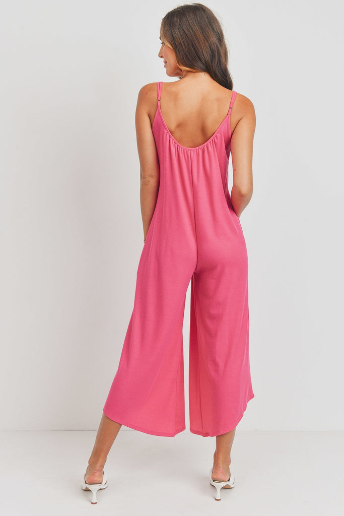 Waffle Knit Jumpsuit - The Pomegranate Boutique