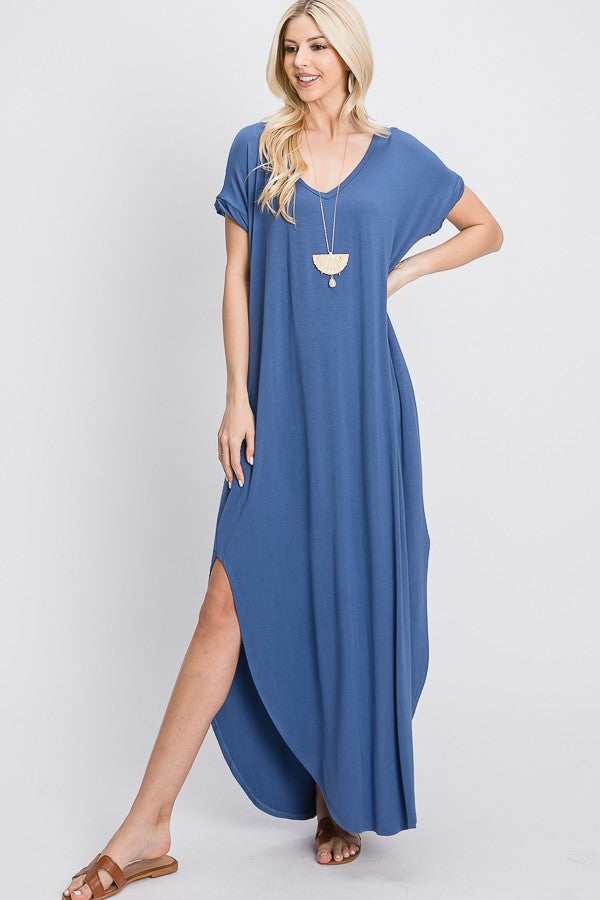 T shirt maxi dress shop with pockets