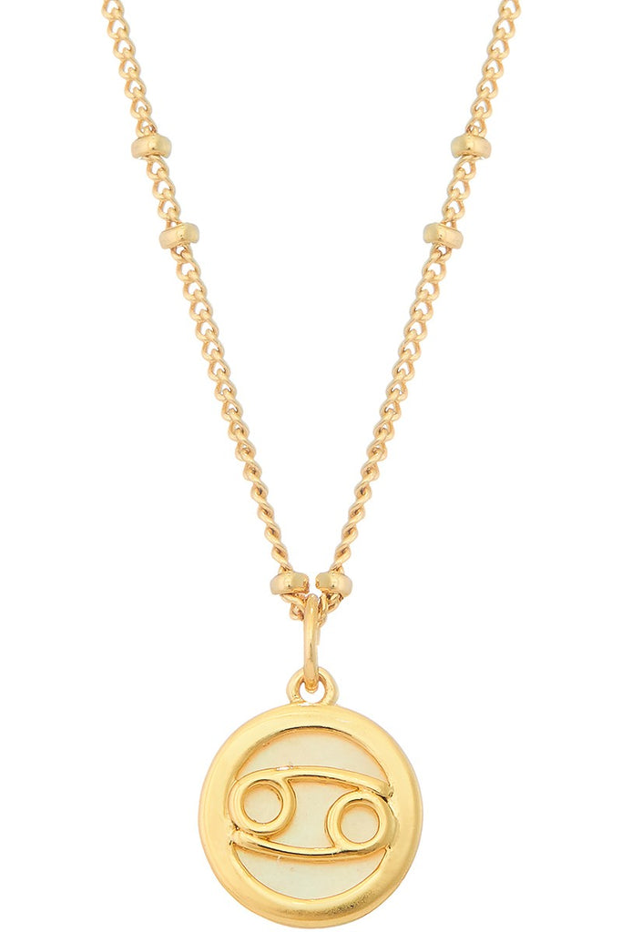Pearl Pendant Gold Zodiac Collection - The Pomegranate Boutique