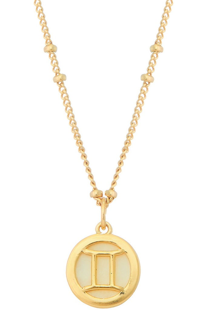 Pearl Pendant Gold Zodiac Collection - The Pomegranate Boutique