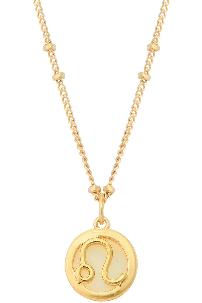 Pearl Pendant Gold Zodiac Collection - The Pomegranate Boutique