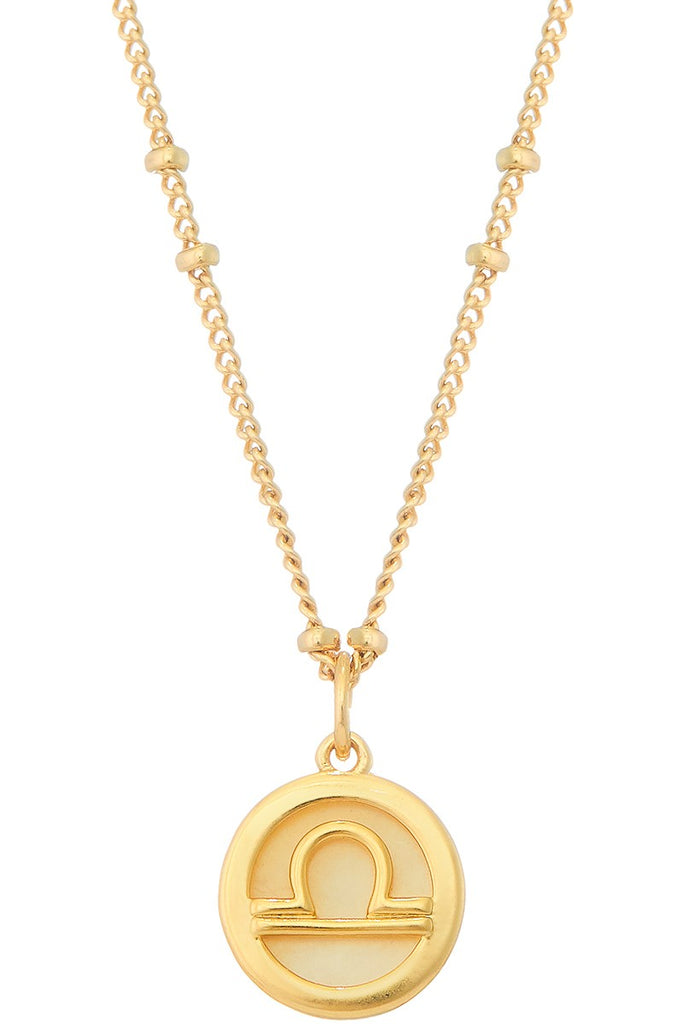 Pearl Pendant Gold Zodiac Collection - The Pomegranate Boutique