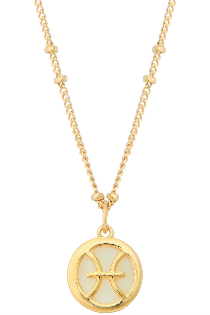 Pearl Pendant Gold Zodiac Collection - The Pomegranate Boutique