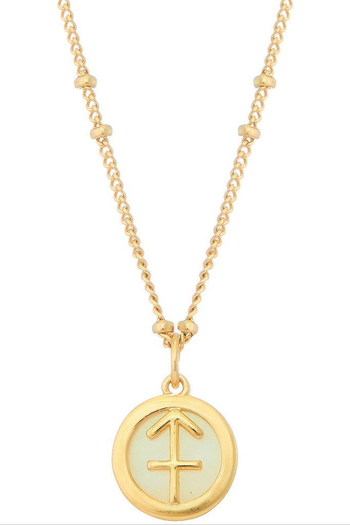 Pearl Pendant Gold Zodiac Collection - The Pomegranate Boutique
