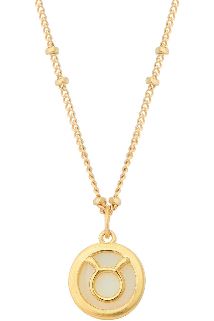 Pearl Pendant Gold Zodiac Collection - The Pomegranate Boutique