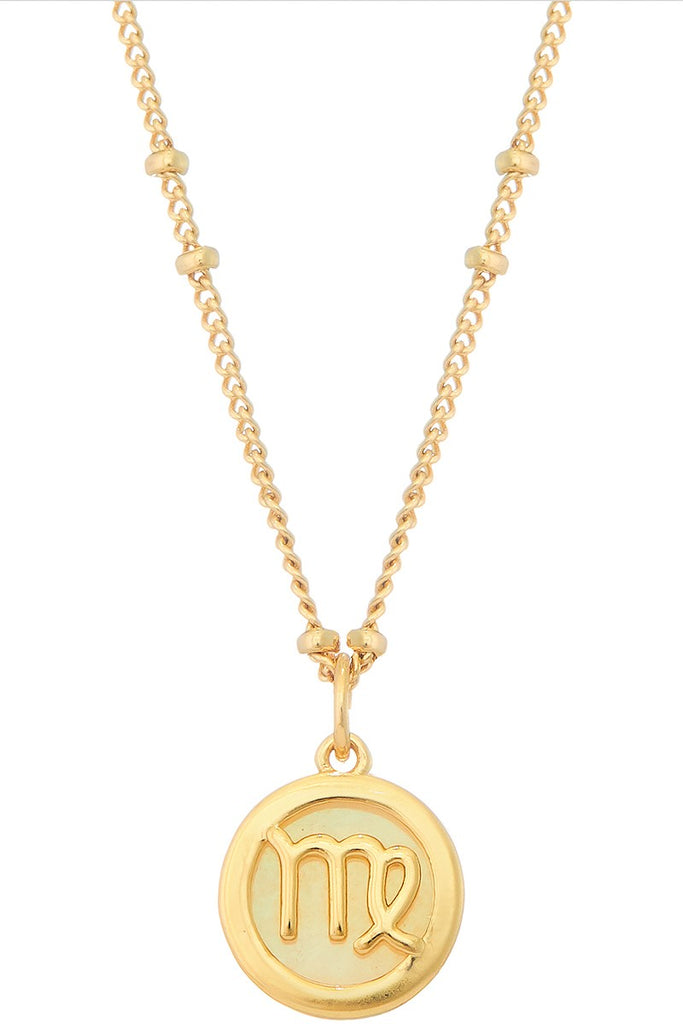 Pearl Pendant Gold Zodiac Collection - The Pomegranate Boutique