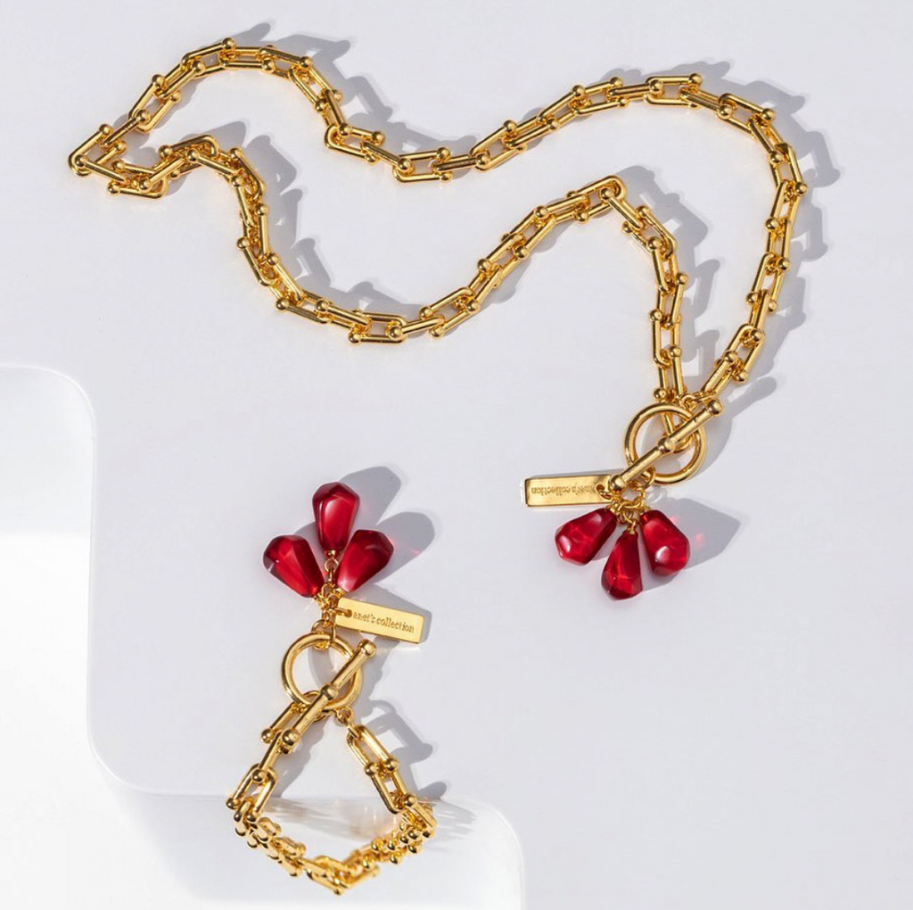 Pomegranate Seed Necklace - The Pomegranate Boutique