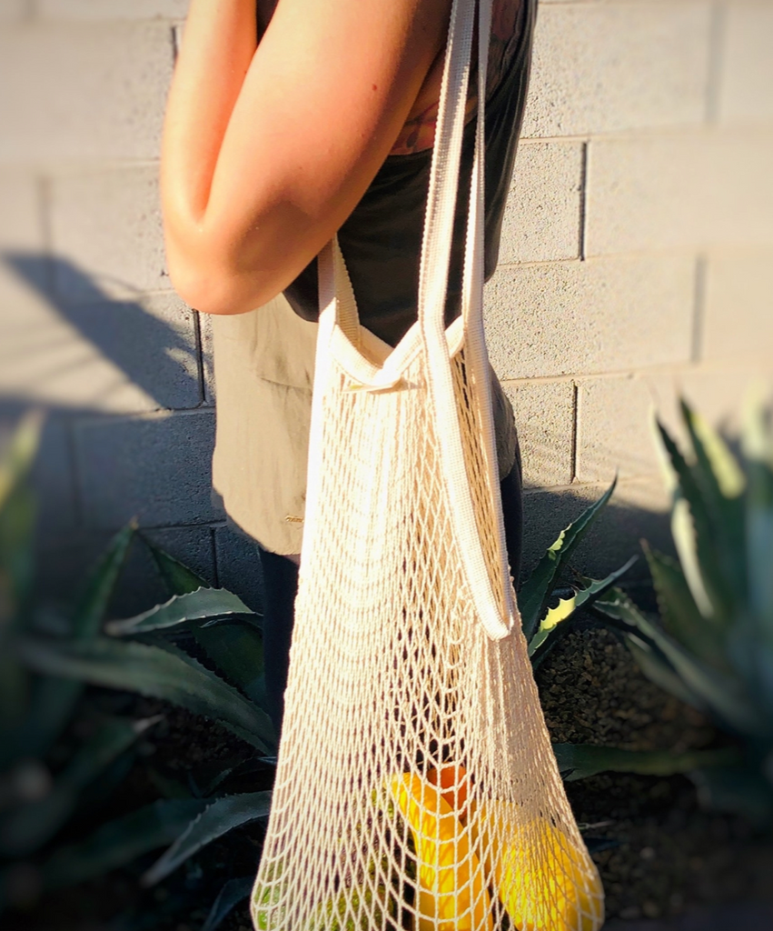 HUGE Mesh Market Bag - The Pomegranate Boutique