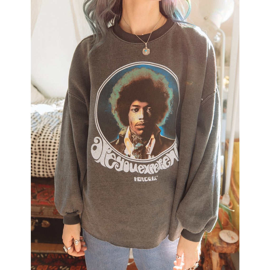 Jimi Hendrix Are You Experienced Sweatshirt - The Pomegranate Boutique