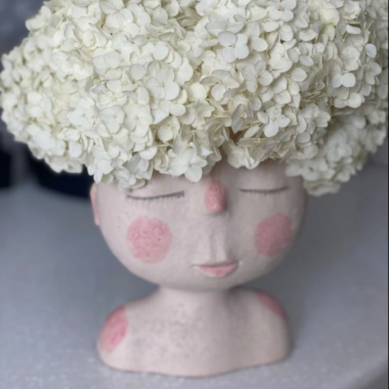 Nordic Human Head Vase Flower Pot - The Pomegranate Boutique