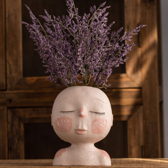 Nordic Human Head Vase Flower Pot - The Pomegranate Boutique