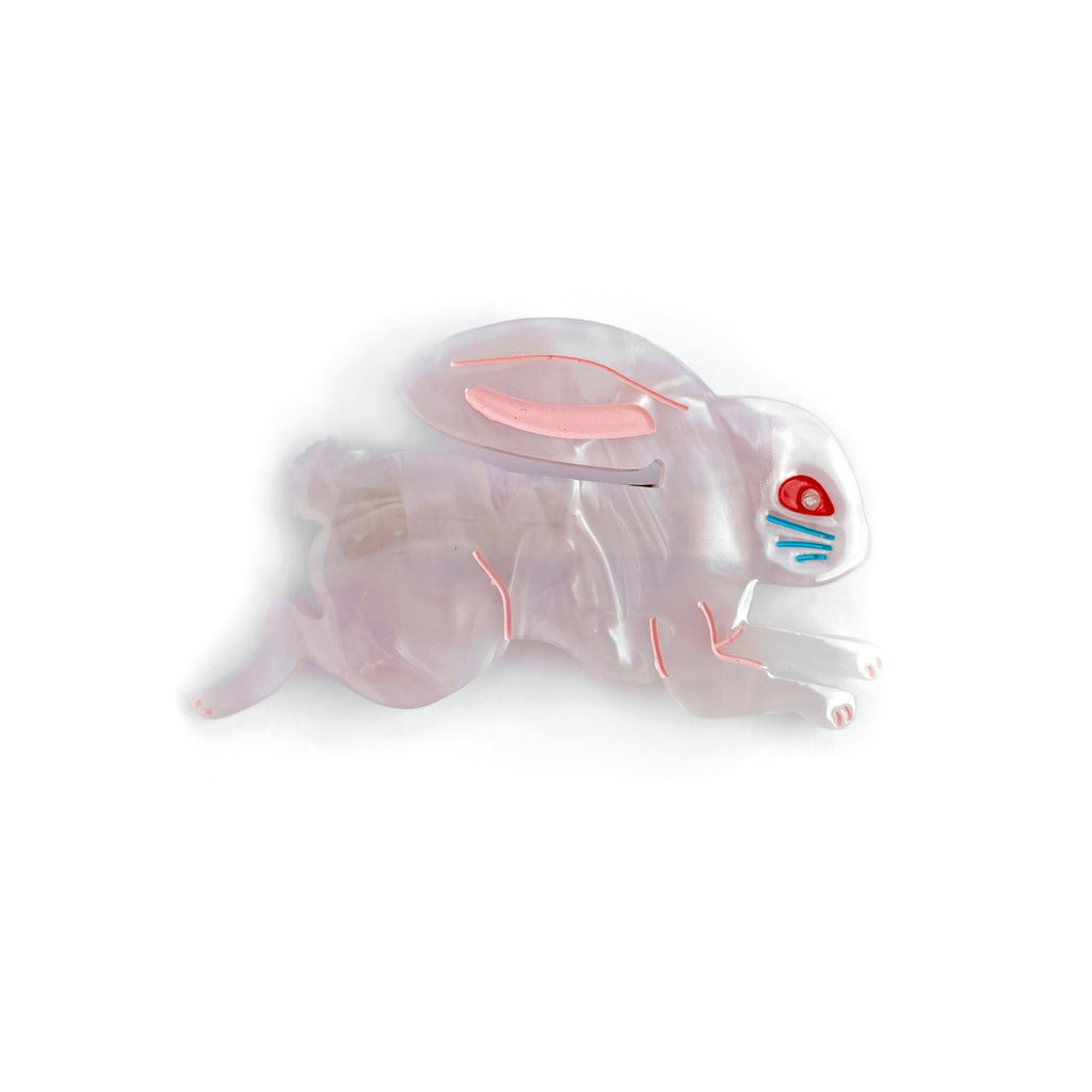 LINGONBERRY CANDY BUNNY PINK - Hair Barrette - The Pomegranate Boutique