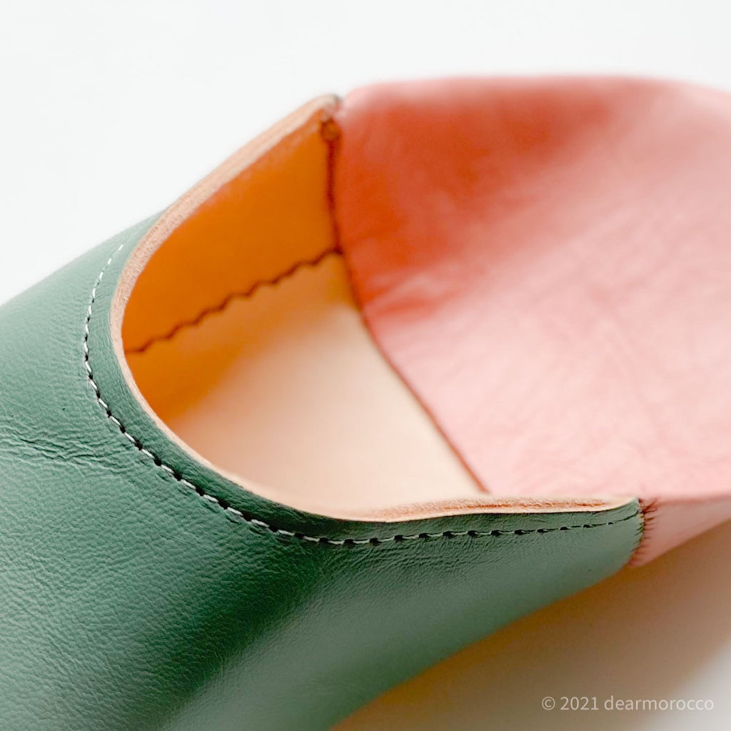Babouche Leather Slipper - The Pomegranate Boutique
