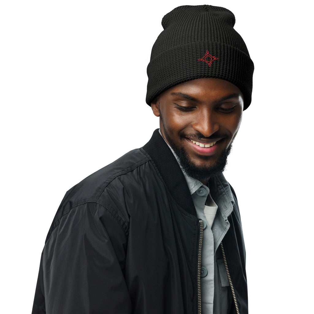 Pomegranate Waffle beanie - The Pomegranate Boutique